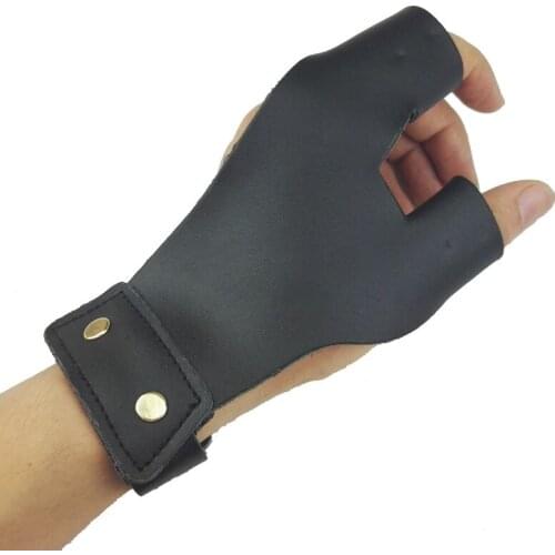 Leather Arcehry Finger Guard Hunting Bow Hand Protector Shooting Hunting Glove Recurve Bow Archery