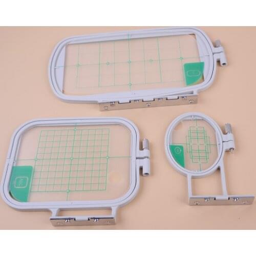 LETAOSK 3Pcs Embroidery Hoops Set Kit Fit for Brother SE350 SE400 PE500 Sewing Machine Tool