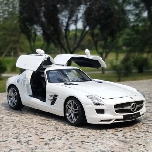 1:24 Benzs SLS Convertible Alloy Sports Car Model Diecast Metal Toy Car Model Collection Simulation Decoration Children Toy Gift