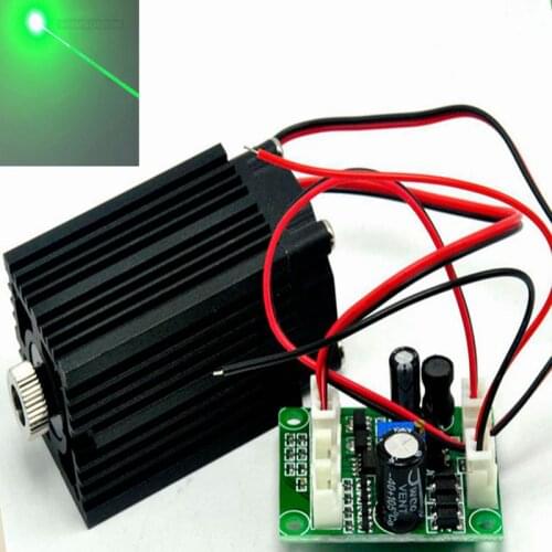 12V 532nm 80mW Green Laser Diode Module Stage Lasers Long-Time Working w/ Fan
