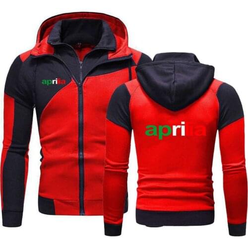 Motorcycle Aprilia 2021 Mens Hoody Jacket Cotton Zipper Comfortable Hoodies Harajuku Male Clothing Print Man coats