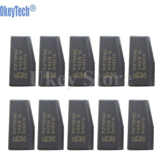OkeyTech 10PCS/LOT Original Car Key Chip ID73 PCF7931AS Transponder Chip for Mercedes Benz MB for BMW Top Quality Free Shipping