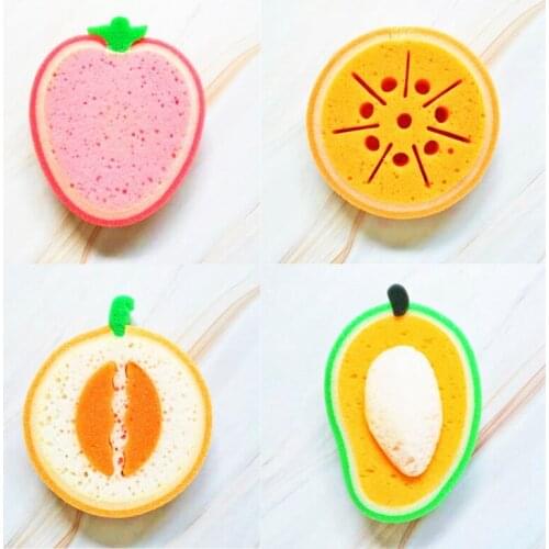 Creative Cartoon Shower Clean Sponge Fruit Bath Cotton Child Shower Bath Sponge