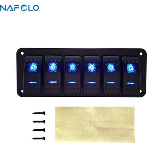 12V Car Boat Rocker Switch Panel For Marine Boat Car Trailer Truck SUV RV Camper Circuit Breaker Toggle ON OFF Rocker Switch