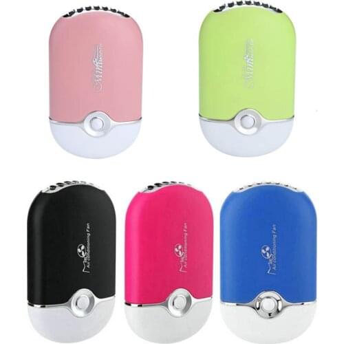 Mini portable hand held desk air conditioner humidification cooler cooling fan