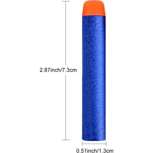 50Pcs/100pcs For Nerfs Soft Children Toy Gun Bullets Round Head Air Hole Foam Darts Bullet 7.2cm for Guns Accessories