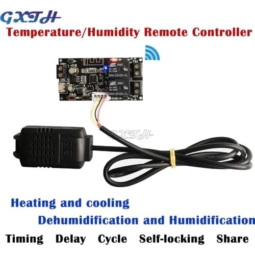 XY-WFWT Temperature and humidity remote controller module dual output automatic constant temperature and humidity control board