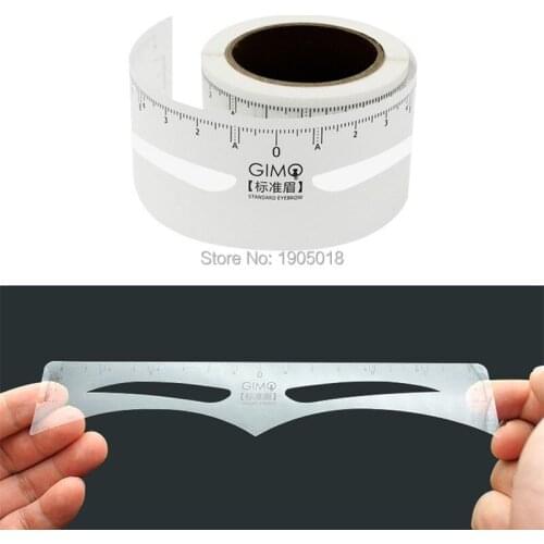 Sale 50 pair Temporary Natural Eyebrow Eyebrow Card DIY Template Eyebrow Modeling Tool Women Thrush Sticker Eyebrow Makeup Tools