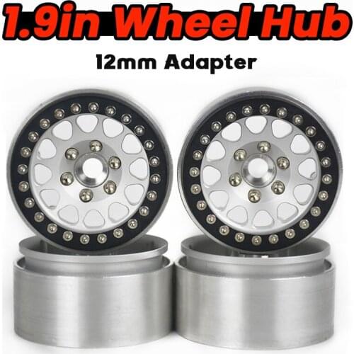 Tires Refit Aluminum alloy 1.9in Simulation CNC Metal Lock Tire Wheel Hub Rim for RC Car Remote Control Model Crawler TRX4 SCX10