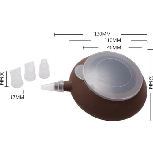 Bakery Decorating Tip Silicone Pot Cake Muffin Macaroon Piping Icing Baking DIY Tool with 4 Nozzles E7