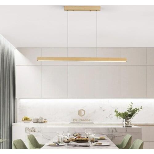 Minimalism LED Wooden Pendant Light Lighting for Home Office Dining Room Bedroom Decoration Hanging Pendant Lamps Indoor Lights