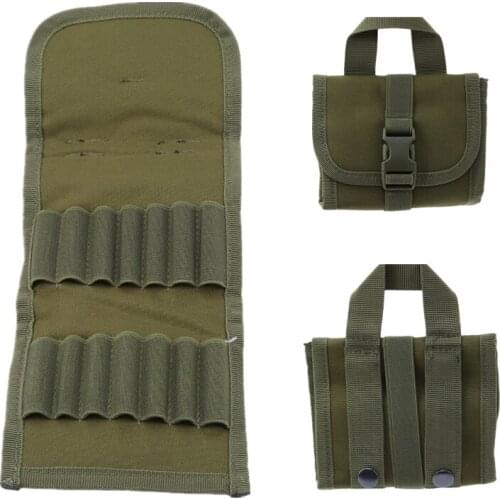 Folding Handgun Cartridge Carrier 14 Rifle Shells Rifle Cartridge Carrier Case Rifle Ammo Bag Hunting Bullet Holder