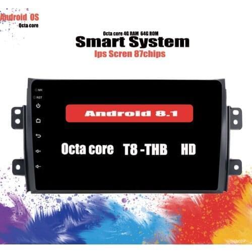 Octa Core 6+128GB Android 10.0 car dvd for Suzuki SX4 2006 2007 2008 2009 2010 2011 2012 2013 car radio gps navigation System