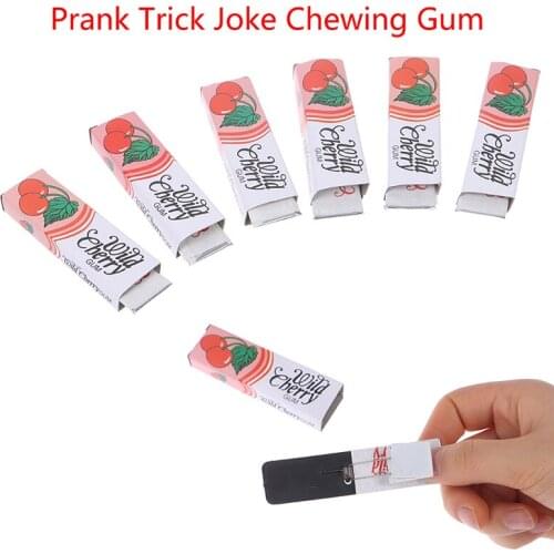 1Pc Shock Joke Chewing Gum Pull Head Shocking Toy Gadget Prank Trick Gag Funny