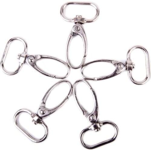 15x Swivel Trigger Snap Hooks Key Ring Chain Dog Leashe Bag Craft Silver Color