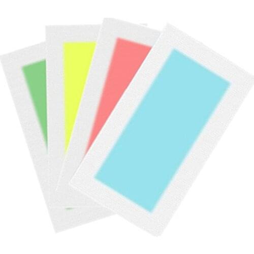 20pcs=10sheets Multi Colors Professional Hair Removal Double Sided Cold Wax Strips Paper For Leg Body Face wax Paper Skin Care
