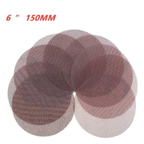 30Pcs Mesh Abrasive Dust Free Sanding Discs 6 Inch 150mm Anti-Blocking Dry Grinding Sandpaper 80 to 600 Grit Hook And Loop