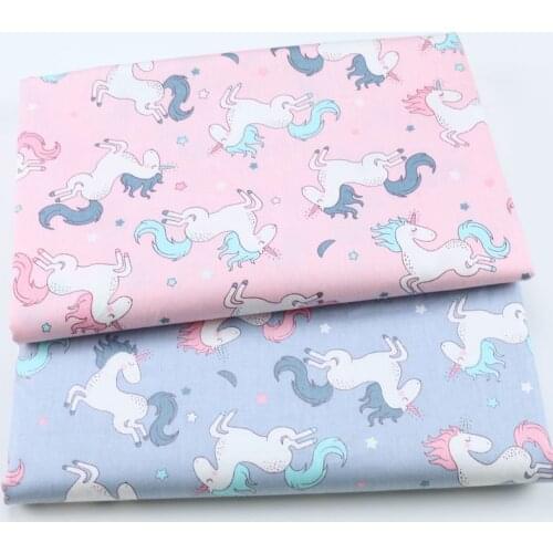 Unicorn 100% Cotton Printed Fabric For Quilting Kids Patchwork Cloth DIY Sewing Fat Quarters Material For Baby&Child