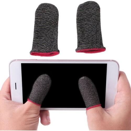 L1 R1 Breathable Mobile Game Controller Finger Sleeve Touch Trigger for PUBG Mobile Rules of Survival Gatillos