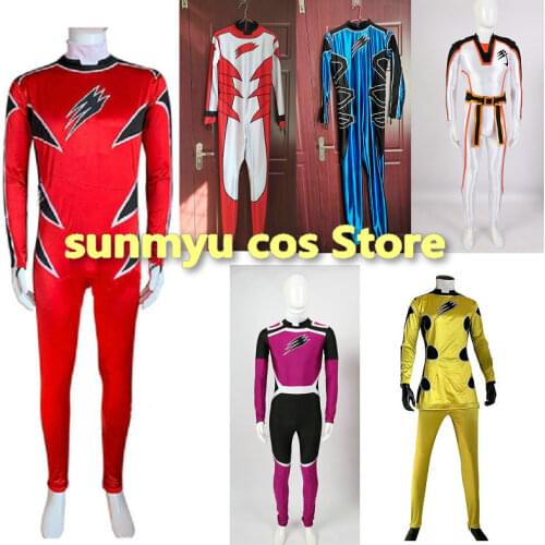 Juken Sentai Gekiranger Red Juken Fury Yellow Lily Purple Gou Fukami Cosplay Costume,Custom Size