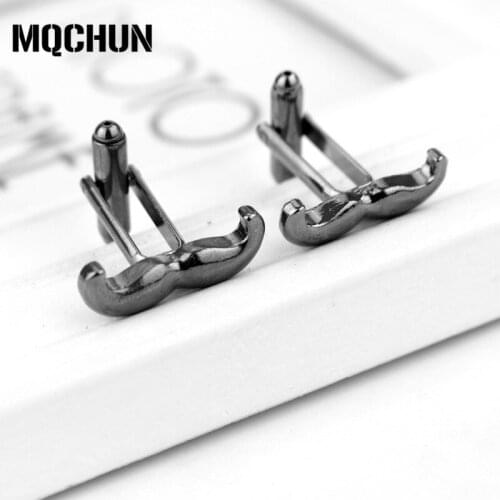 MOCHUN Fashion Jewelry Accessories French interest Modelling Mustache Cufflinks Mens Shirt Cuff links -40
