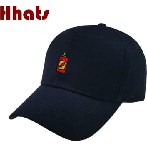 Sauce Bottle Dad Hat Embroidered Spicy Sauce Baseball Cap Hip Hop Snapback Men Cap Kpop Hat Bone 6 Colors Available Dropshipping