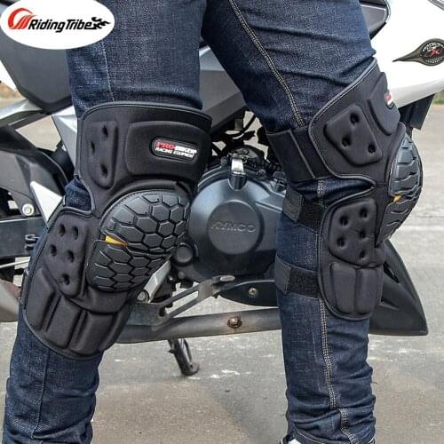 Riding Tribe Motorcycle Kneepads Rider Protective Gears Lightweight Breathable Motorbike Motocross Racing Knee Protector HX-P23