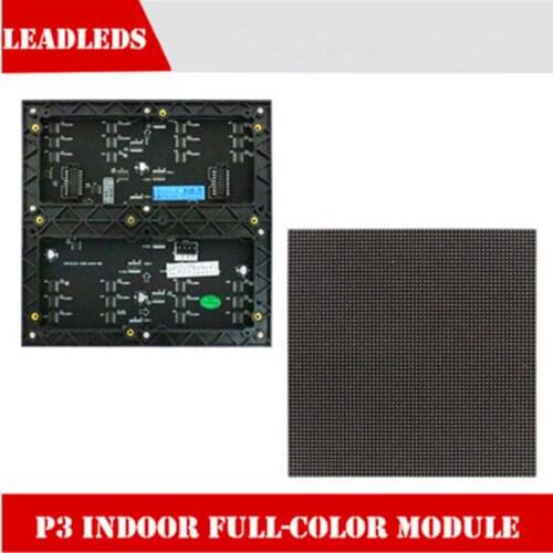 P3 indoor full color led module,1/16 Scan 3in1 RGB high-definition full-color video led display unit panel