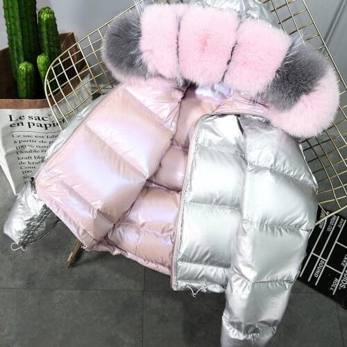 Hooded Parkas Jacket Womens Winter Down Jackets Fox Fur Collar Women Clothes Female Coat Fashion Womens Clothing 190623 WPY867