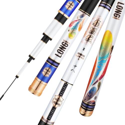 High Carbon Carp Catfish Angeln Peche 4H 5H 6H Hard Taiwan Fishing Rod Hand Pole 28/19 Tune Vara De Pesca Spinning Canne