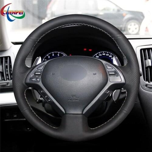 DIY Hand-stitched Customization Anti-Slip Wear-Resistant Steering Wheel Cover For Nissan Skyline Car Interior Decoration