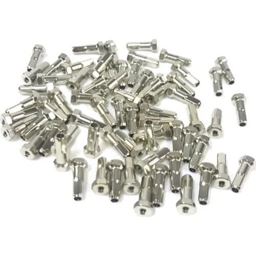 Pillar PB14 Brass nipple hexagonal head 14 gauge 2.0 length 12mm 14mm 16mm silver black road Bike Part free ship