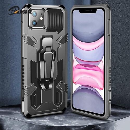 Heavy Duty Case For Xiaomi Redmi Note 9 Pro 9A 9C 8 7 5 6 9S 7A 10 8A Mi 10T Lite Poco X3 NFC M3 Armor Belt Clip Cover Case