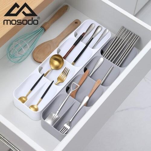 Drawer Tableware Organizer Storage Box Cutlery Divider Knife Fork Sorting Home Kitchen Plastic Storage Container