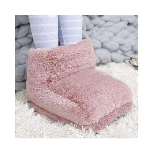 Winter High Top Feet Warmer Slippers USB Foot Warmer Shoes Computer PC Electric Heat Slipper for Home Travel Office Portable