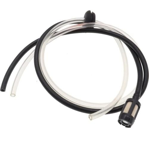 1Pc Fuel Hose Oil Pipe + Tank Fuel Filter With 2 Holes Rubber Washer for Grass Strimmer Trimmer Brush Cutter Tool