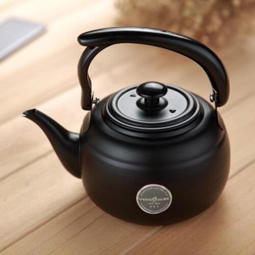 1L Stainless Steel Heat Resistant Tea Pot Container Kettle Kitchen Drink Utensil Accessories Tool Teapots Teaware For Home