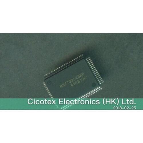 2pcs/lot M37733S4BFP QFP80 16-BIT CMOS MICROCOMPUTER M37733S4