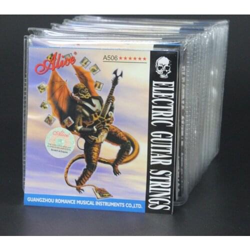 20 Sets Alice A506P-SL Colorful Ball-End Steel Nickel Alloy Wound Electric Guitar Strings Gauge (009-042)