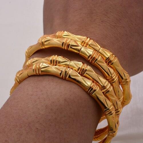 4Pieces Bracelet for Women Dubai Bangles Ethiopian Bangles African Jewelry Arab Middle East