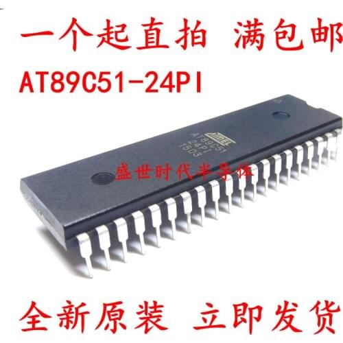 5/PCS NEW New Single Chip Microcomputer AT89C51-24PI Industrial Grade Dip-40 Direct Plug AT89C51-24PU
