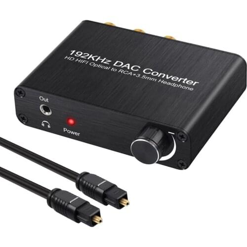 5.1ch Digital Audio Decoder Digital to Analog Audio Converter Adapter DTS AC-3 to 2.0CH DAC Optical Coaxial to RCA 3.5mm Jack
