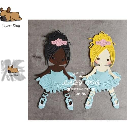 Girl Ballet Dance Metal Cutting Dies Scrapbooking Stencil DIY Mold Knife Craft Embossing Die Cuts Card Making New Dies For 2021