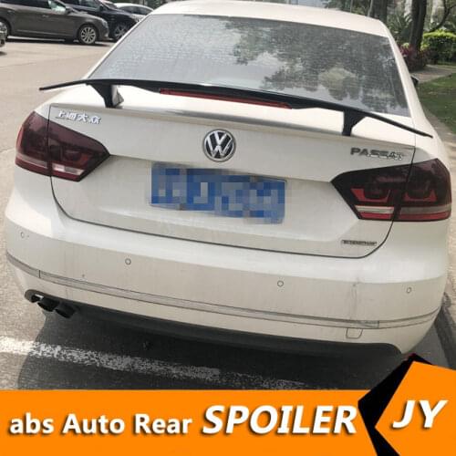 For Volkswagen Passat Spoiler 2011-2018 Passat spoiler TF High Quality ABS Material Car Rear Wing Primer Color Rear Spoiler