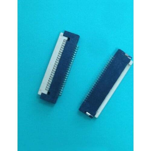 FPC Socket Connector 0.5 pitch 32 pin Flip Under Ultra-thin 1.5mm LCD Cable Socket Sleeping SMT Type