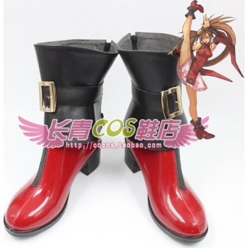 Guilty Gear Jam Kuradoberi Girls Cosplay Shoes Short Boots C006