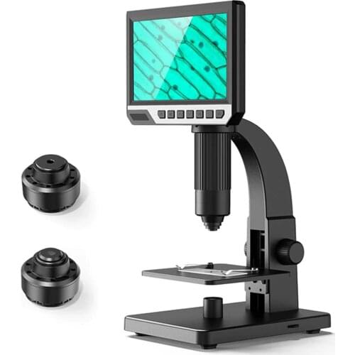 Inskam315 7 Inch IPS High Definition Screen Industrial Digital Microscope Camera 0-2000x Multipurpose Tool Dual LED Light Source