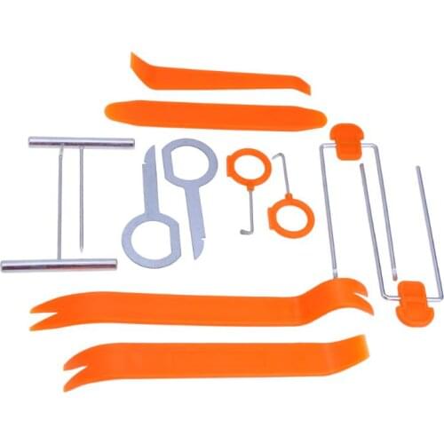 12pcs Car Remove Tool Car Auto Door Radio Panel Trim Dash Audio Removal Installer Tool Kit For Car Audio Disassembly