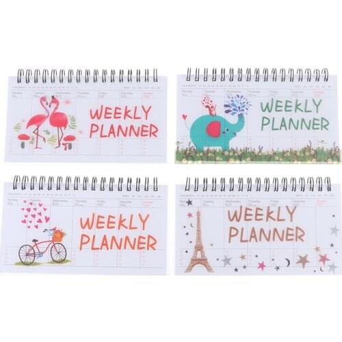 Kawaii Weekly Planner Notebook Journal Agenda 2021 2022 Cure Diary Organizer Schedule School Stationary Office Supplies Gift