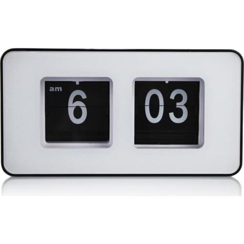 Retro Flip Classic Stylish Desk Auto Modern Clock Mini Digital Clock Car Dashboard Clock Watch for Car Car Accessories